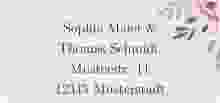Absenderetikett Hochzeit Blooming 45,7 x 21,2 mm rosa