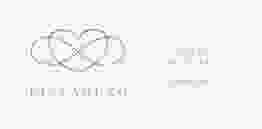 Hochzeitseinladung Infinity Wickelfalzkarte + Banderole tuerkis