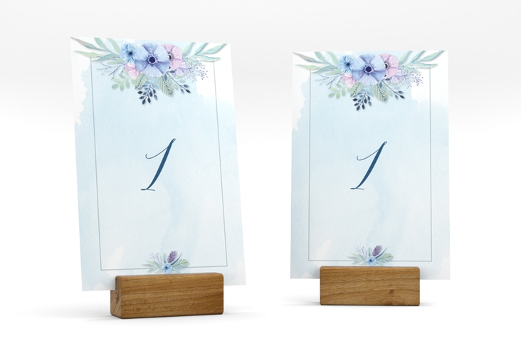 Tischnummer Hochzeit Surfinia Tischaufsteller