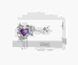 Inviti matrimonio collezione Trieste A6 Doppel-Klappkarte lila