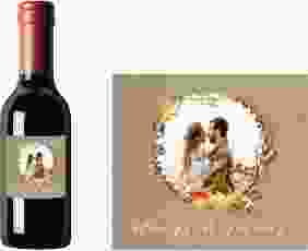 Piccoloetikett Hochzeit Herbstlich Etikett Piccolo Kraftpapier