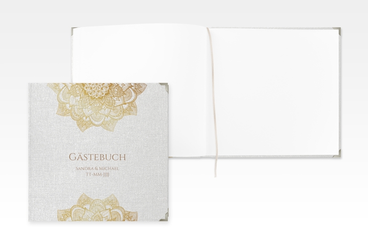 Gästebuch Selection Hochzeit Delight Leinen-Hardcover gold