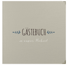 Klick: Details zu Gästebuch Selection Hochzeit "Eden" anzeigen Gästebuch Selection Hochzeit Eden Leinen-Hardcover blau