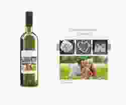 Etichette vino matrimonio collezione Marseille Etikett Weinflasche 4er Set