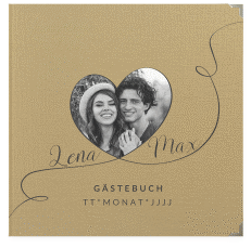 Klick: Details zu Gästebuch Selection Hochzeit "Herzensbund" anzeigen Gästebuch Selection Hochzeit Herzensbund Leinen-Hardcover schwarz