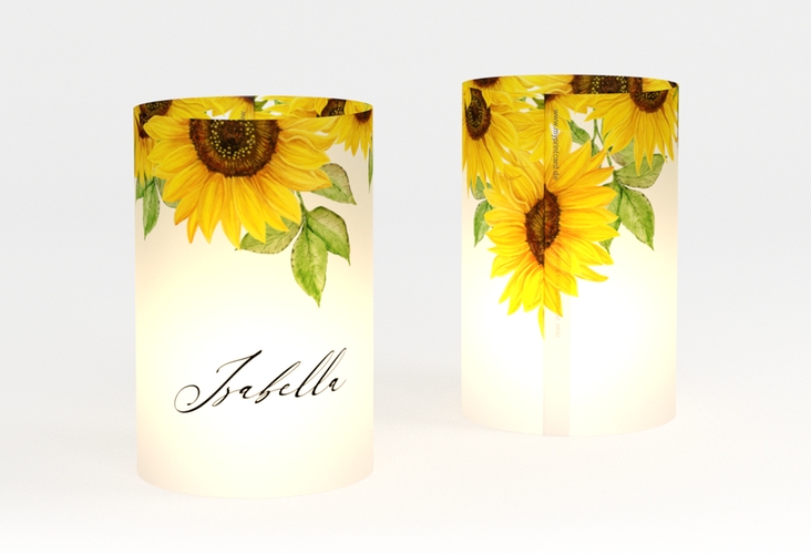 Windlicht Hochzeit Sonnenblume Windlicht