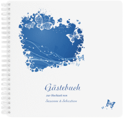 Klick: Details zu Gästebuch Hochzeit "Mailand" anzeigen Gästebuch Hochzeit "Mailand" Ringbindung pink