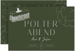 Klick: Details zu Party Einladungskarte "Polterabend" anzeigen Party Einladungskarte Polterabend