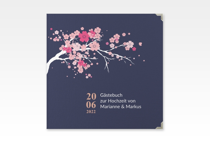Gästebuch Selection Hochzeit Sakura Leinen-Hardcover