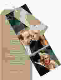 Hochzeitseinladung Mariage Kartentrio Kraftpapier mit Bogen aus weißer Spitze
