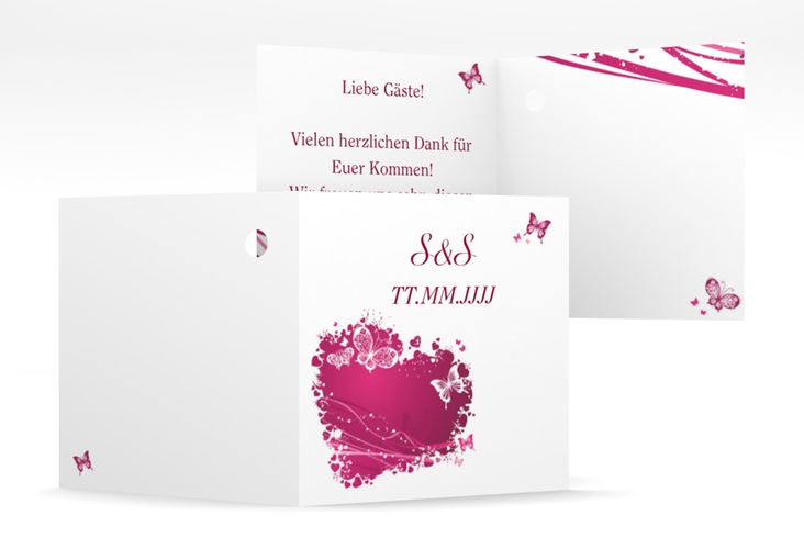 Geschenkanhänger Hochzeit Mailand Geschenkanhänger 10er Set pink