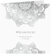 Klick: Details zu Hochzeitseinladung "Delight" anzeigen Hochzeitseinladung Delight quadr. Klappkarte grau