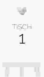 Tischnummer Hochzeit Fingerprint Tischaufsteller beige schlicht mit Fingerabdruck-Motiv