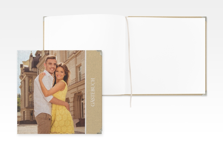 Gästebuch Selection Hochzeit Classic Leinen-Hardcover beige