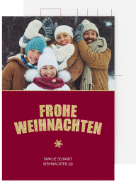 Weihnachtskarte "Festtag"