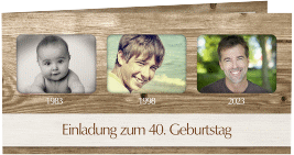 Klick: Details zu Einladung 40. Geburtstag "Michael/Michaela" anzeigen Einladung 40. Geburtstag "Michael/Michaela"