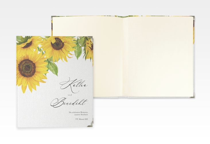 Hochzeitsalbum Sonnenblume 21 x 25 cm