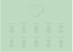 Klick: Details zu Sitzplan Poster Hochzeit "Lebenstraum" anzeigen Sitzplan Poster Hochzeit Lebenstraum 70 x 50 cm Poster mint