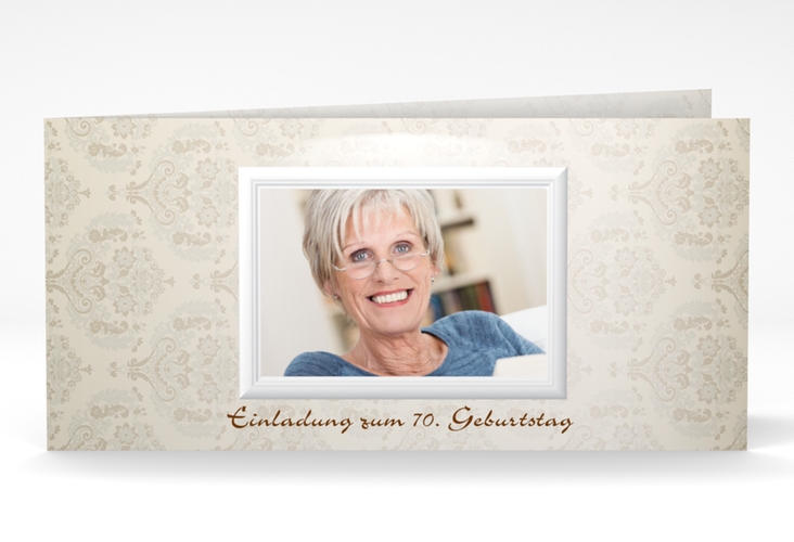 Einladungskarte "Elke" DIN lang Klappkarte