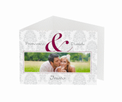 Klick: Details zu Inviti matrimonio collezione Nantes anzeigen Inviti matrimonio collezione Nantes A6 doppelt geklappt fucsia
