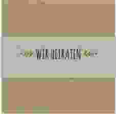 Hochzeitseinladung "Eden" Pocketfold gruen