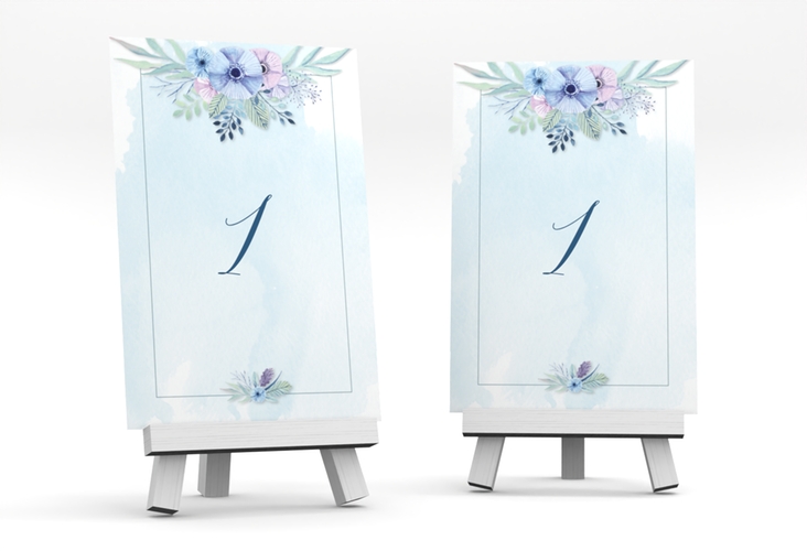 Tischnummer Hochzeit Surfinia Tischaufsteller