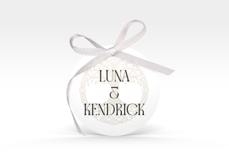 Geschenkanhänger Hochzeit Lebensbaum Geschenkanhänger, rund im Stil der Kelten und Wikinger