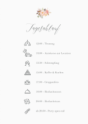 Klick: Details zu Tagesablauf Poster Hochzeit "Prachtvoll" anzeigen Tagesablauf Poster Hochzeit Prachtvoll 50 x 70 cm Poster weiss