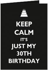 Einladung 30. Geburtstag "KeepCalm"