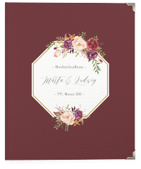 Klick: Details zu Hochzeitsalbum "Prachtvoll" anzeigen Hochzeitsalbum Prachtvoll 21 x 25 cm rot