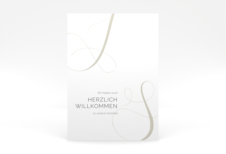 Willkommensschild Poster Eheschließung 50 x 70 cm Poster weiss