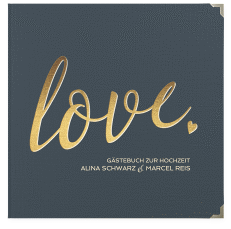 Klick: Details zu Gästebuch Selection Hochzeit "Glam" anzeigen Gästebuch Selection Hochzeit Glam Leinen-Hardcover blau