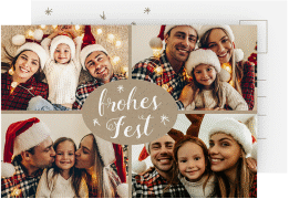 Weihnachtskarte "Flocken"