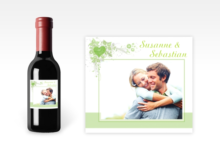 Piccoloetikett Hochzeit Triest Etikett Piccolo gruen