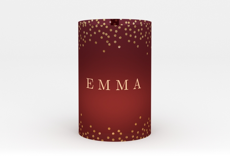 Windlicht Hochzeit Glitter Windlicht rot