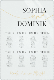 Klick: Details zu Sitzplan Acryl Hochzeit "Easy" anzeigen Sitzplan Acryl Hochzeit Easy 40 x 60 cm Acryl gruen im modernen minimalistischen Design