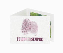 Klick: Details zu Inviti matrimonio collezione Messina anzeigen Inviti matrimonio collezione Messina A6 doppelt geklappt lila