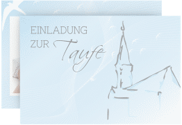 Taufeinladung "Church"