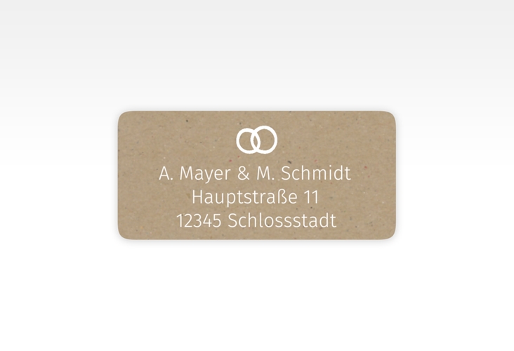 Absenderetikett Hochzeit Icons 45,7 x 21,2 mm