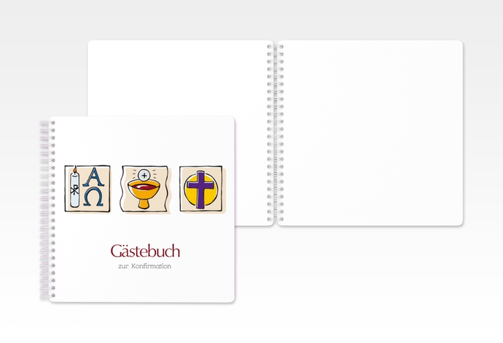 Gästebuch Konfirmation Calicem Ringbindung
