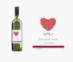 Etichette vino matrimonio collezione Mantova Etikett Weinflasche 4er Set