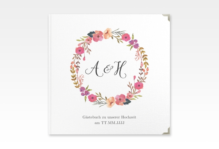 Gästebuch Selection Hochzeit Fiore Leinen-Hardcover