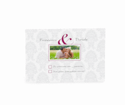 Klick: Details zu Biglietti risposta matrimonio collezione Nantes anzeigen Biglietti risposta matrimonio collezione Nantes A6 Postkarte fucsia
