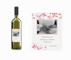 Klick: Details zu Etichette vino matrimonio collezione Palma anzeigen Etichette vino matrimonio collezione Palma Etikett Weinflasche 4er Set marrone