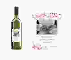 Etichette vino matrimonio collezione Palma Etikett Weinflasche 4er Set rosso