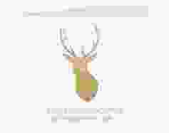 Geschäftliche Weihnachtskarte "Deer"