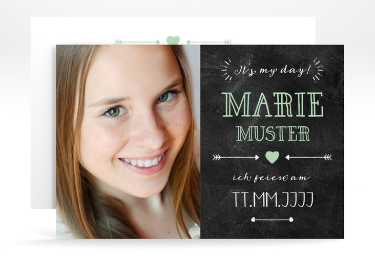 Einladung Jugendweihe Type A6 Karte quer