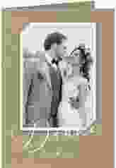 Danksagungskarte Hochzeit Crafty A6 Klappkarte hoch Kraftpapier