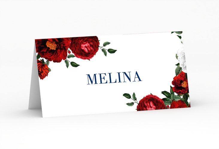 Tischkarte Hochzeit Florista Tischkarten weiss