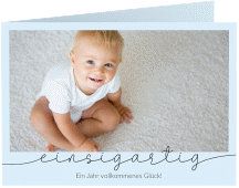 Einladungskarte Kindergeburtstag "Einsigartig"